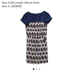Banana Republic Geometric Print dress - size 6 (S)
